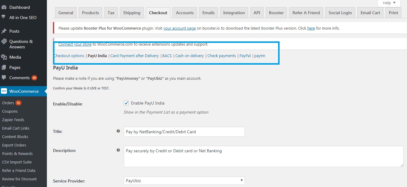 Payment gateways