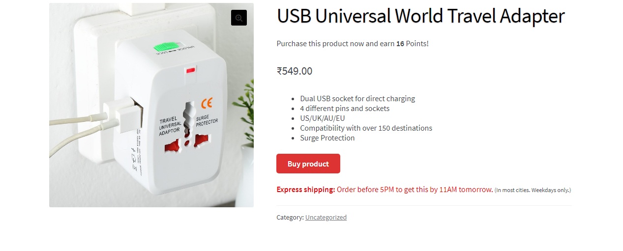 Affiliate product
