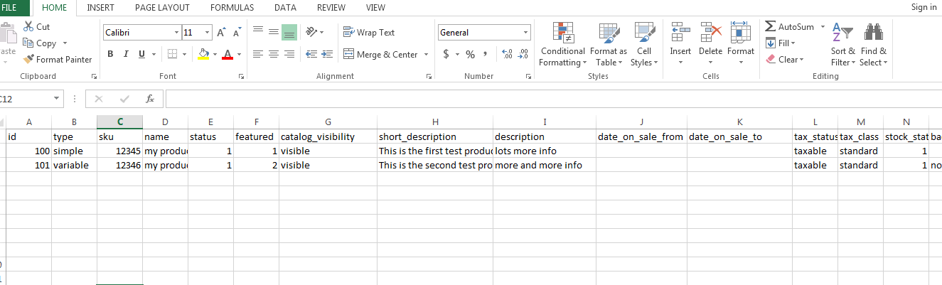 Creating a CSV file