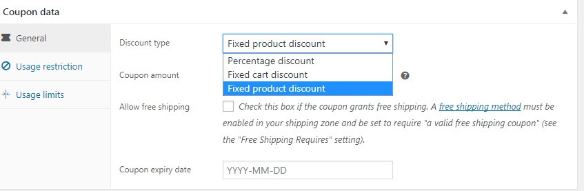 Discount type