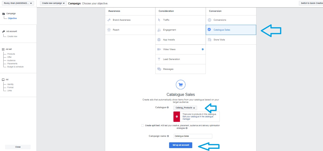 Creating a Facebook ad