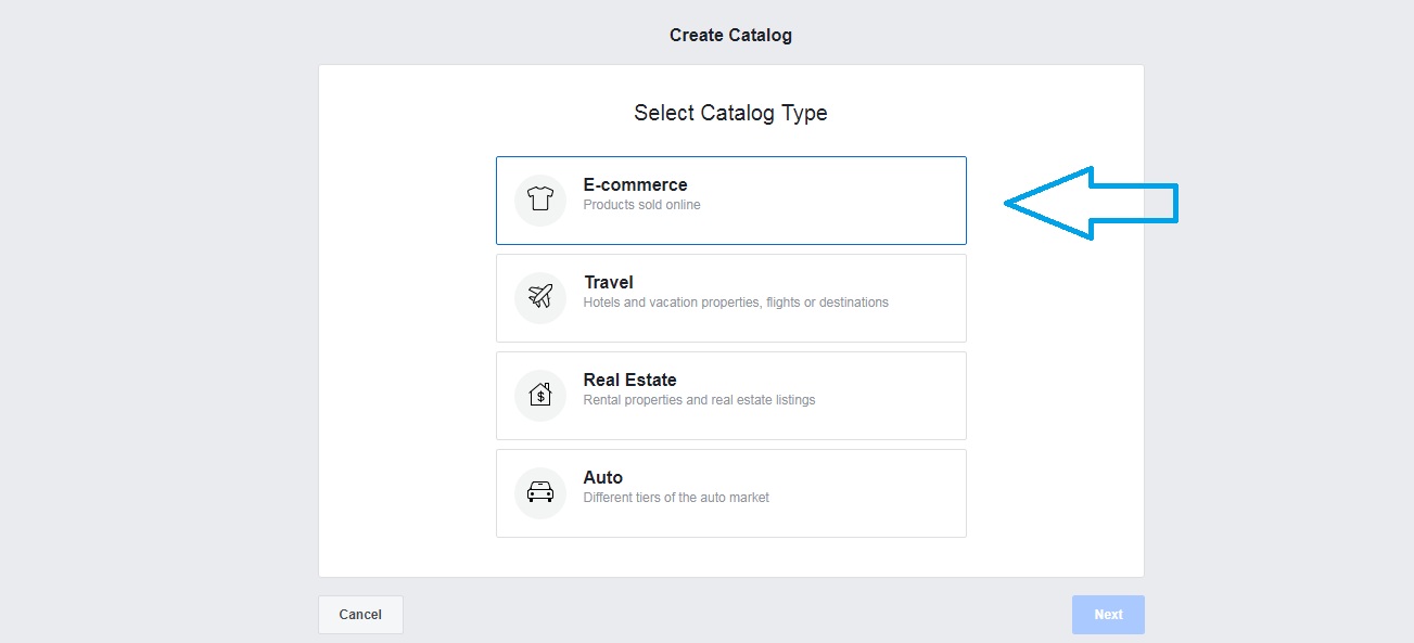 Ecommerce product catalogue