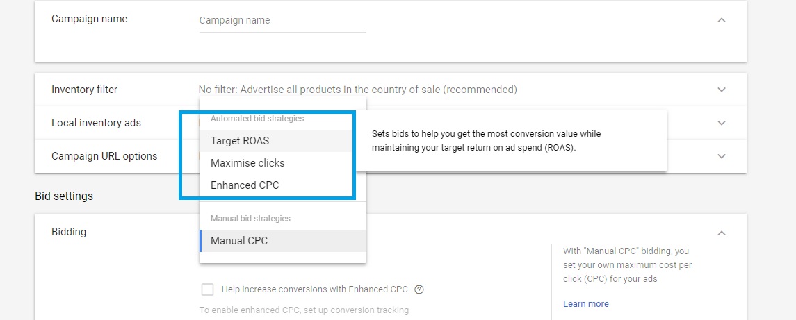 Automated bidding