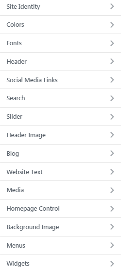 Website customization
